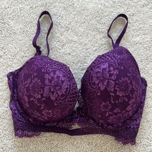 La SENZA Beyond sexy ultimate plunge purple lace bra 32DDD